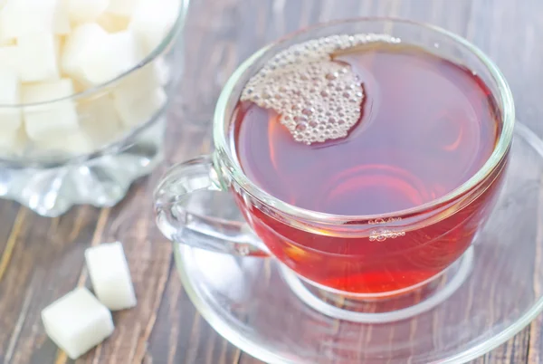 Tea and sugar — Stock Photo, Image