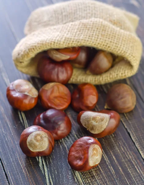 Castagne in un sacchetto — Foto Stock