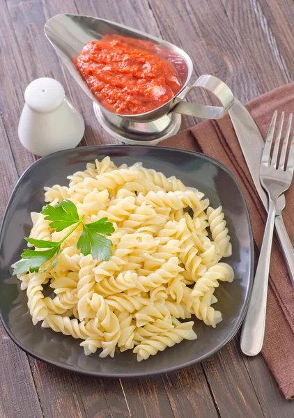 Pastas y salsa — Foto de Stock