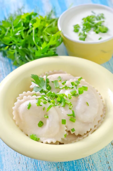 Ravioli en tazón — Foto de Stock