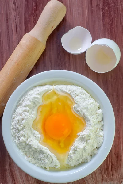 Mouka a vejce — Stock fotografie