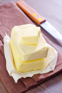 havlu üzerinde tereyağı