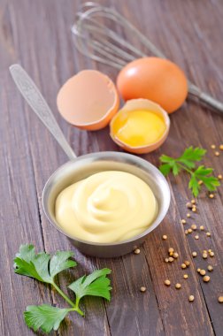 mayonez ve malzemeler