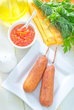 corndogs ve sos