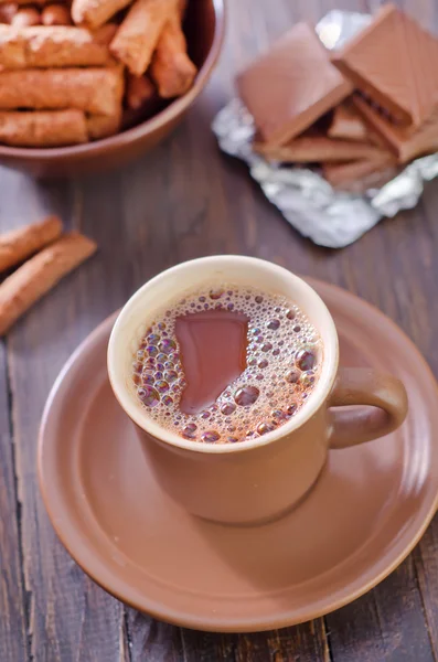 Coffee with chocolate — Stock Photo, Image