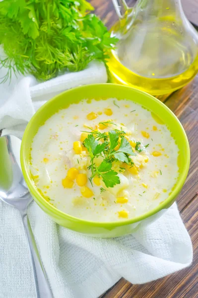 Zupa z kukurydzy — Zdjęcie stockowe