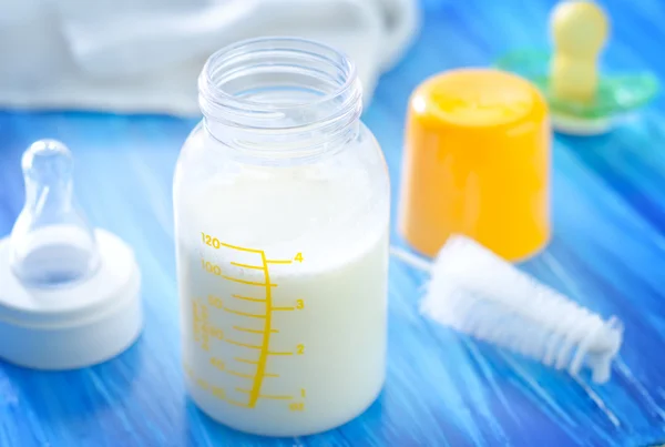 Milk in bottle — Stock Photo, Image