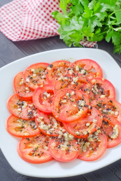 Tomato with spice — Stock Photo, Image
