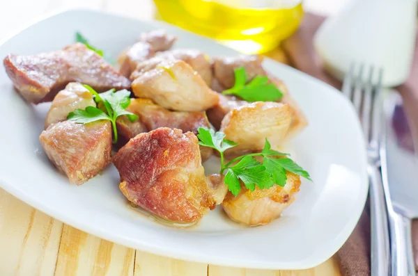 Carne frita — Fotografia de Stock