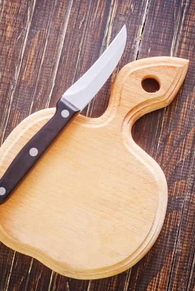 Knife and board — Stock Photo, Image