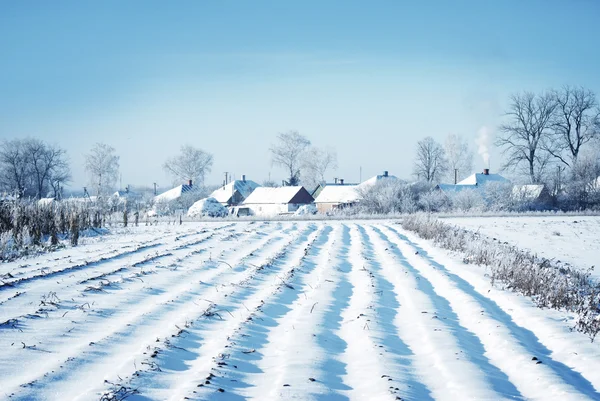 Invierno vilage — Foto de Stock