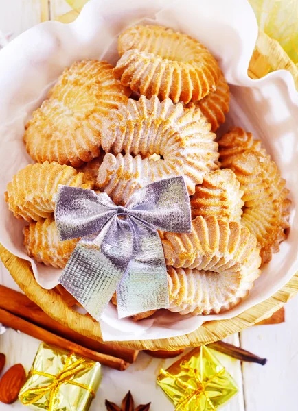 Cookies in basket — Stock Fotó