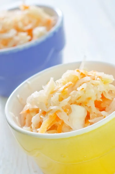 Cabbage in bowls — Stock Photo, Image