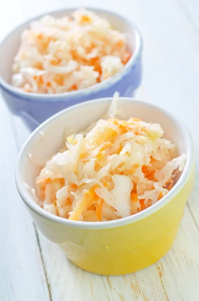 Cabbage in bowls — Stock Photo, Image