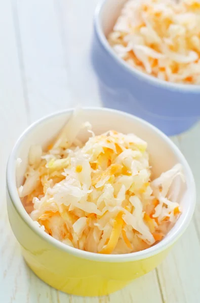 Cabbage in bowls — Stock Photo, Image