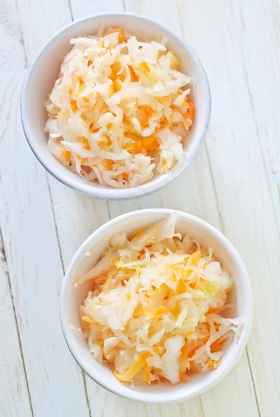 Cabbage in bowls — Stock Photo, Image