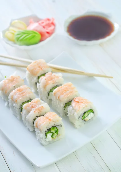 Sushi in a plate — Stock Photo, Image