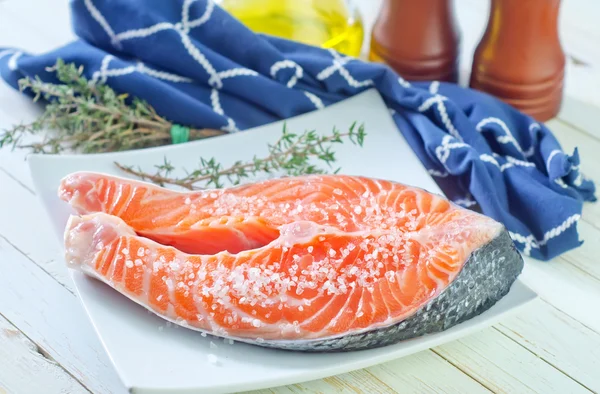 Filete de salmón crudo — Foto de Stock