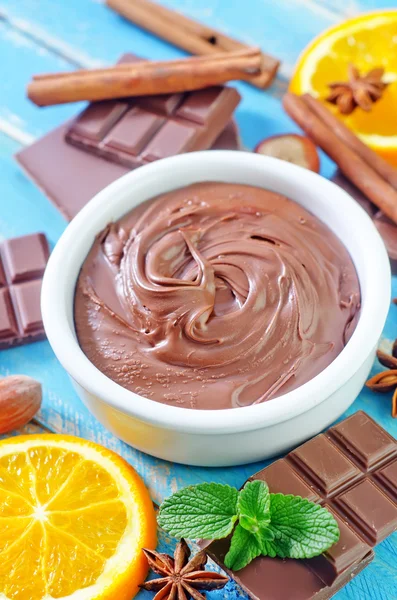Çikolata ve portakal — Stok fotoğraf