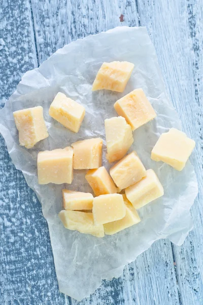 Sliced parmesan — Stock Photo, Image