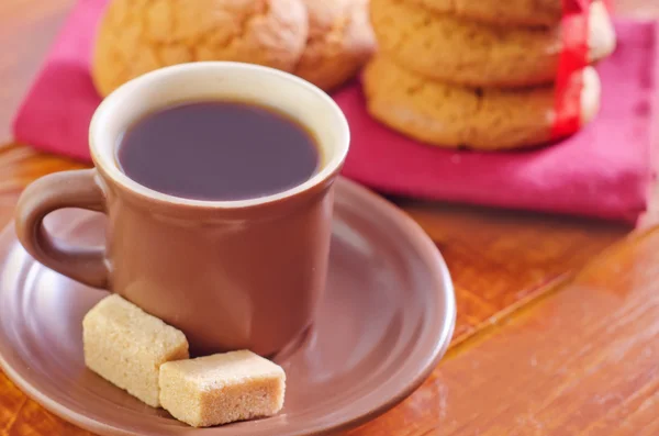 Cookies med kaffe — Stockfoto