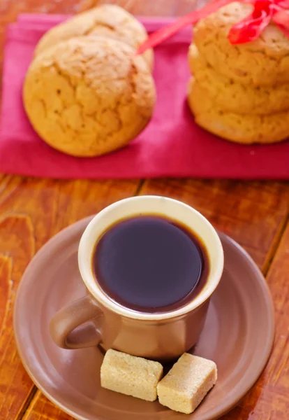 Biscotti con caffè — Foto Stock