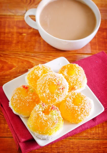 Delicious marmalade on a plate — Stock Photo, Image