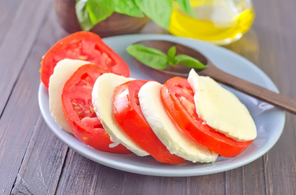 Caprese in a plate — Stock Photo, Image