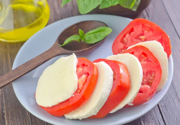 Caprese in a plate — Stock Photo, Image