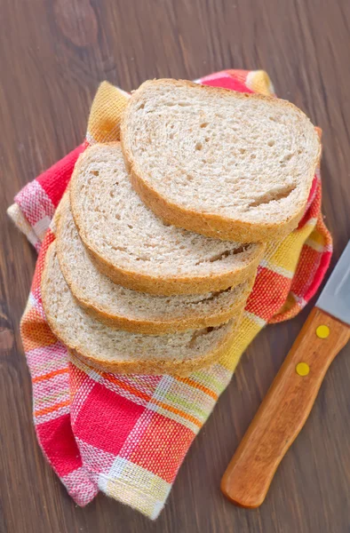 上一条毛巾面包chléb na ručník — 图库照片