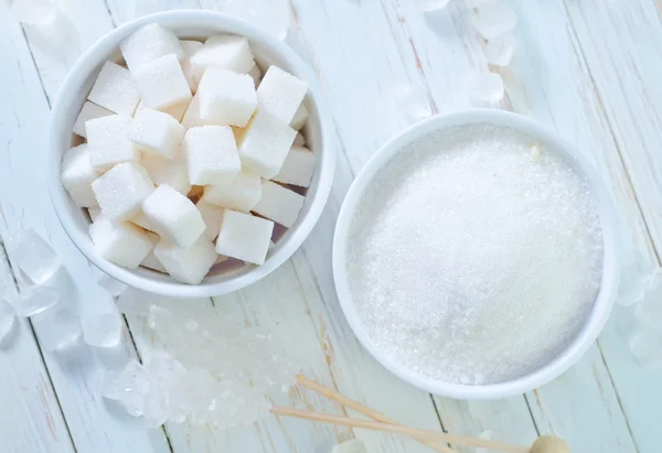 Sugar in bowls — Stock Photo, Image