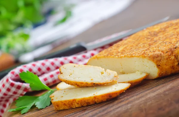 Baked cheese — Stock Photo, Image