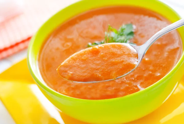Суп из тыквы — стоковое фото