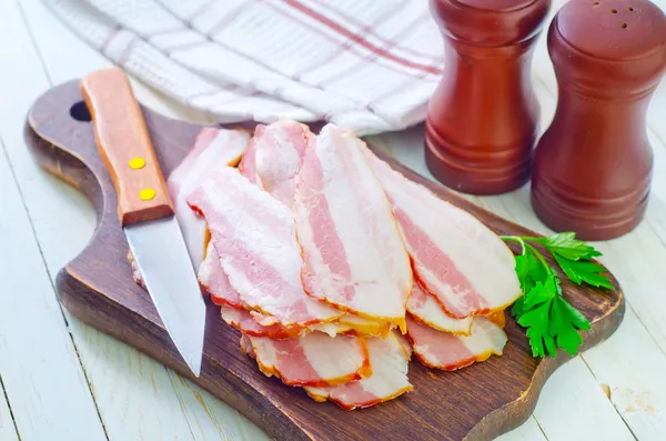 Bacon fumado — Fotografia de Stock