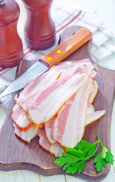 Geräucherter Speck — Stockfoto