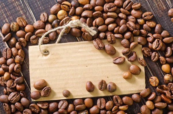Coffee and cardboard — Stock Photo, Image