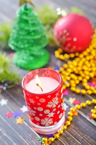 Weihnachtskerze — Stockfoto