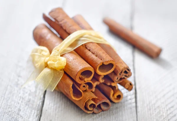 Cinnamon on a table — Stock Photo, Image