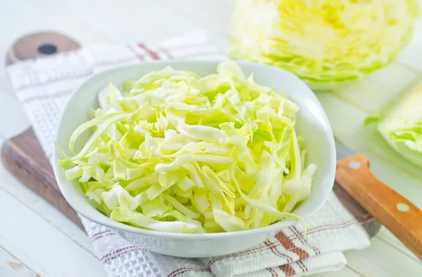 Cabbage in a bowl — Stock Photo, Image