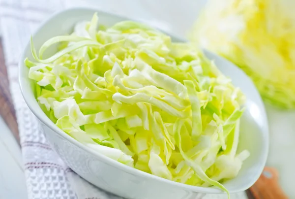 Cabbage in a bowl — Stock Photo, Image