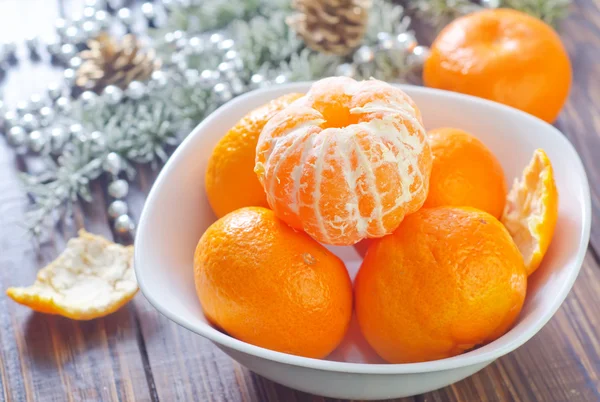 Mandarins in a bowl — Stock Photo, Image