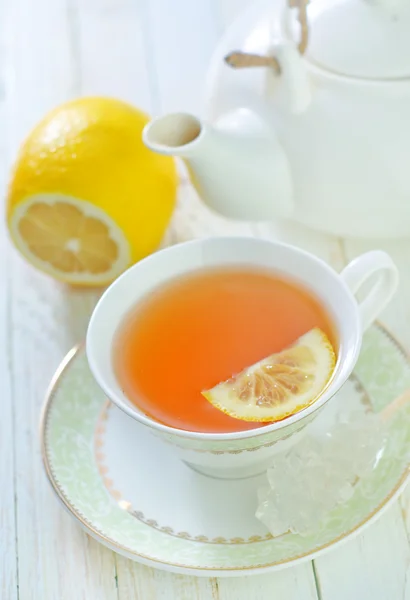 Tea with lemon — Stock Photo, Image