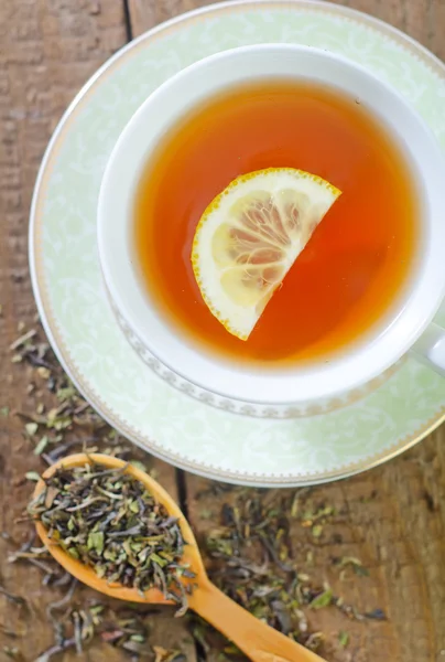 Tea with lemon — Stock Photo, Image