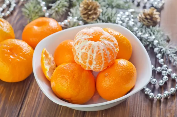 Mandarins in a bowl — Stock Photo, Image