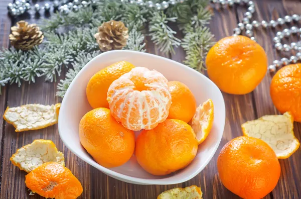 Mandarins in a bowl — Stock Photo, Image