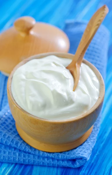 Sour cream — Stock Photo, Image