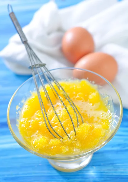 Şeker ile yumurta sarısı — Stok fotoğraf