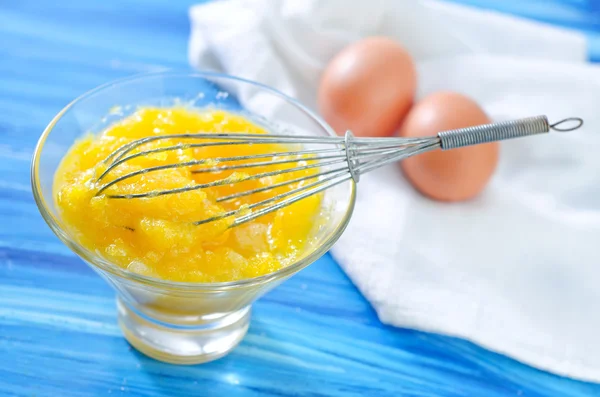 Gema de ovo com açúcar — Fotografia de Stock