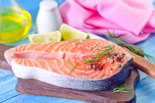 Bistecca di salmone — Foto Stock