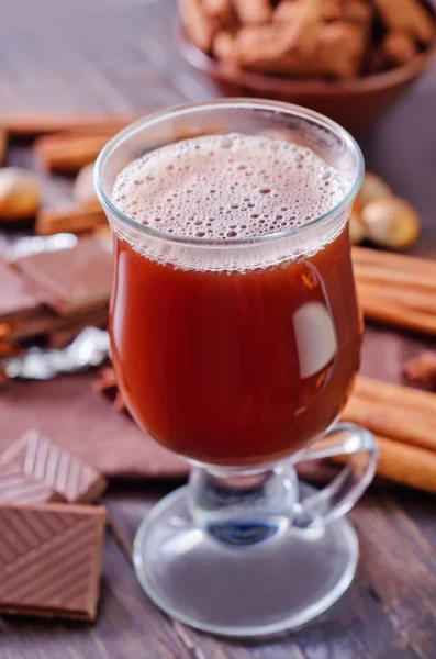 Aromatic Cocoa in glass — Stock Photo, Image